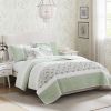 6 Piece Cotton Percale Quilt Set with Throw Pillows King/Cal King