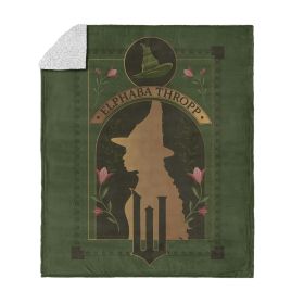 Wicked Elphaba Thropp Silk Touch Sherpa Throw Blanket 50x60 inches