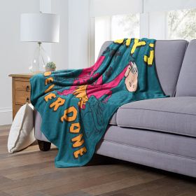 WB / FLINSTONES, ALL IN A DAYS WORIK, Silk Touch Throw Blanket, 50"x60"