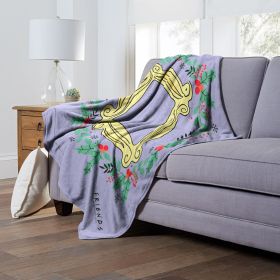 WB / Friends, Friends Wreath, Silk Touch Throw Blanket, 50"x60"