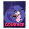 Cartoon Network's Courage the Cowardly Dog Silk Touch Throw Blanket, 50" x 60", Face Your Fears