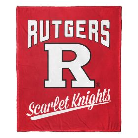 Rutgers OFFICIAL NCAA "Alumni" Silk Touch Throw Blanket; 50" x 60"