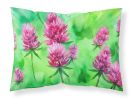Vermont Red Clover in Watercolor Standard Pillowcase Lightweight Super Soft Easy Care Decorative Artwork Pillowcase, Standard