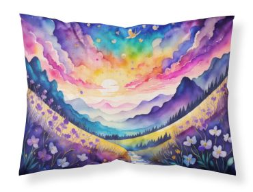 Violets in Color Standard Pillowcase Lightweight Super Soft Easy Care Decorative Artwork Pillowcase, Standard