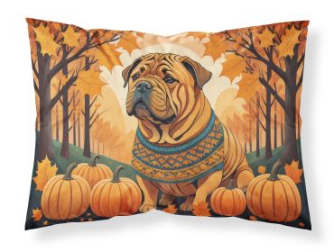 Shar Pei Fall Standard Pillowcase Lightweight Super Soft Easy Care Decorative Artwork Pillowcase, Standard