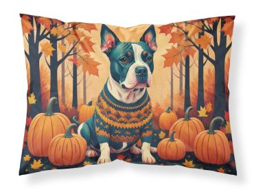 NEW Pit Bull Terrier Fall Standard Pillowcase Lightweight Super Soft Easy Care Decorative Artwork Pillowcase, Standard