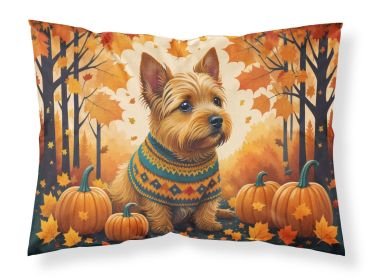 Norwich Terrier Fall Standard Pillowcase Lightweight Super Soft Easy Care Decorative Artwork Pillowcase, Standard