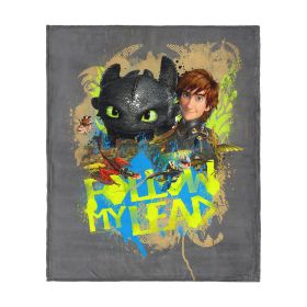 How to Train Your Dragon Follow My Lead Silk Touch Throw Blanket 60x80 inches