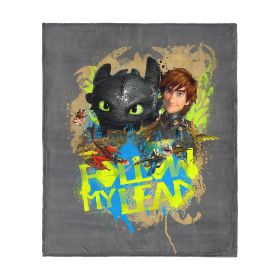 How to Train Your Dragon Follow My Lead Silk Touch Throw Blanket 40x50 inches