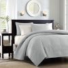 Reversible Quilt Set Grey Full/Queen