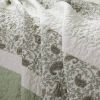 6 Piece Cotton Percale Quilt Set with Throw Pillows King/Cal King