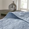 Reversible Bedspread Set Blue Queen