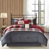 7 Piece Herringbone Comforter Set