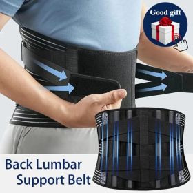 Adjustable Lower Back Brace Lumbar Support Waist Belt For Men Women Pain Relief (Option: 1PACK)