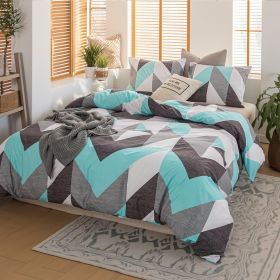 3pcs duvet cover set king (duvet cover*1+Pillowcase*2) Extremely diverse styles (Style: Geometry)