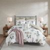 7 Piece Printed Seersucker Comforter Set with Throw Blanket