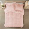 Shaggy Long Fur Comforter Mini Set