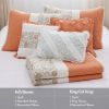 6 Piece Cotton Percale Quilt Set with Throw Pillows