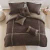 7 Piece Micro Corduroy Comforter Set